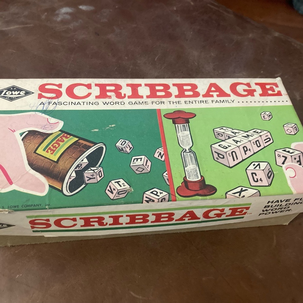 Vintage Scrabble Game with Timer - looks brand new!